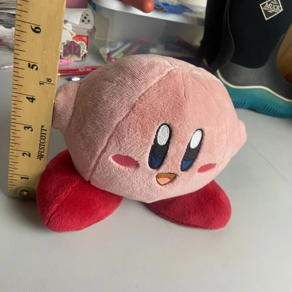 Kirby Nintendo Mario Plush Stuffed Animal Pink Small Soft 2011